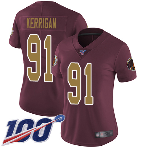 Washington Redskins Limited Burgundy Red Women Ryan Kerrigan Alternate Jersey NFL Football 91